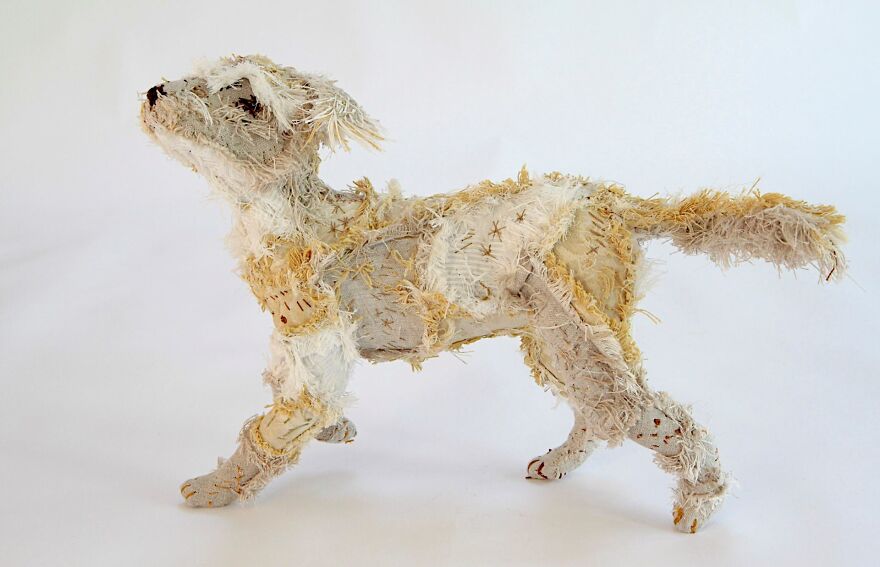 Recycled-Materials-Animal-Sculptures-Metal-Fabric-Barbara-Franc