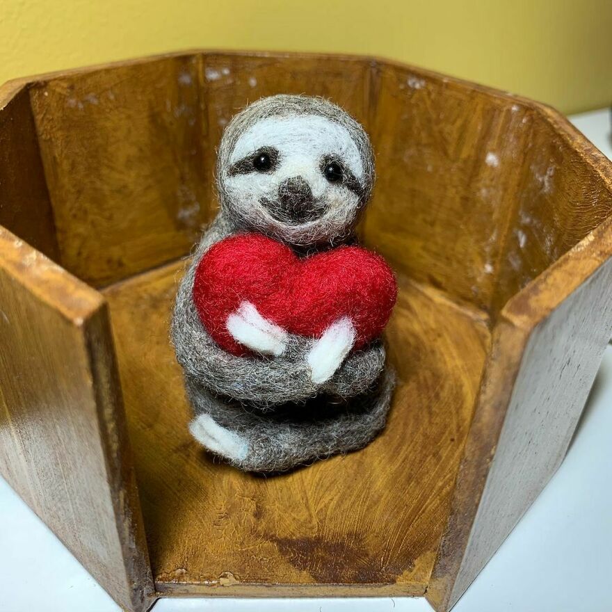 Made This Little Sloth For My Aunt For Christmas