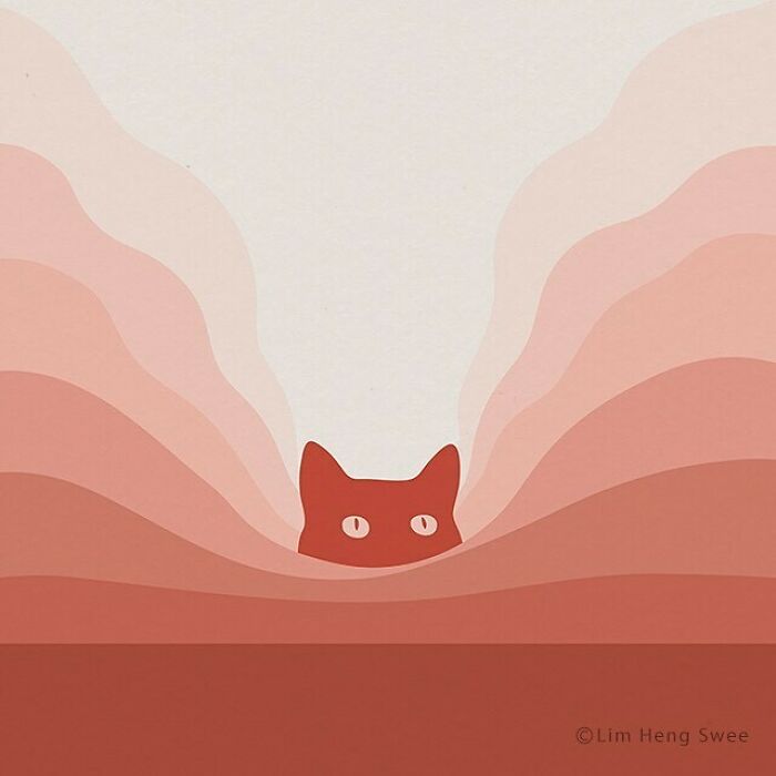 I Created 100 Illustrations To Prove That This Is The Land Of Cats. (40 Pics)