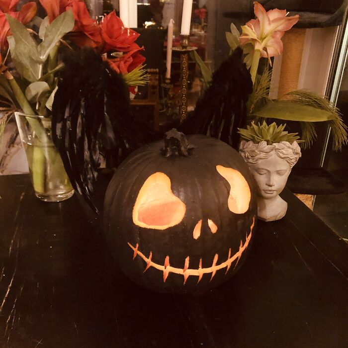 Nobody In My Neighborhood Is Celebrating Halloween...so I Needed To Do A Special Black Pumpkins With Wings This Year To Trigger Them For Next Year 🙃