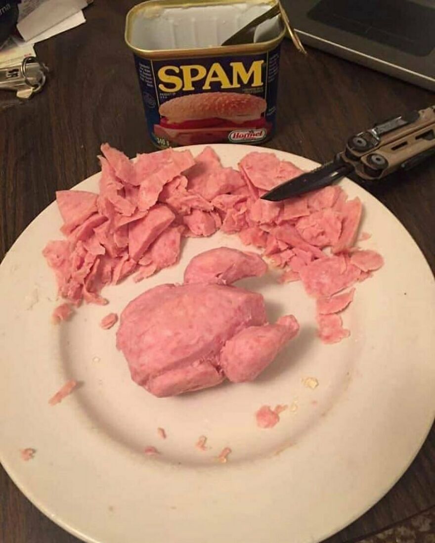 Carving the turkey