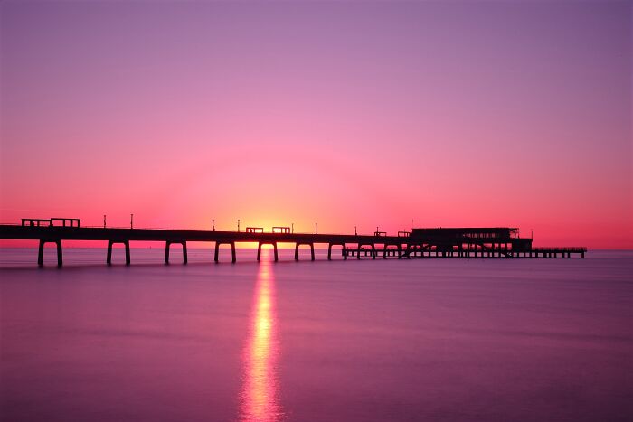 Sun Rise That I Took Over Deal Pier In Kent.