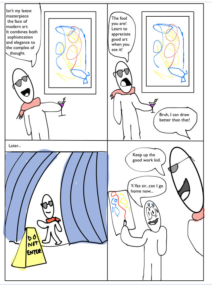 I Made A Funny Comic Dedicated To Abstract Artists.