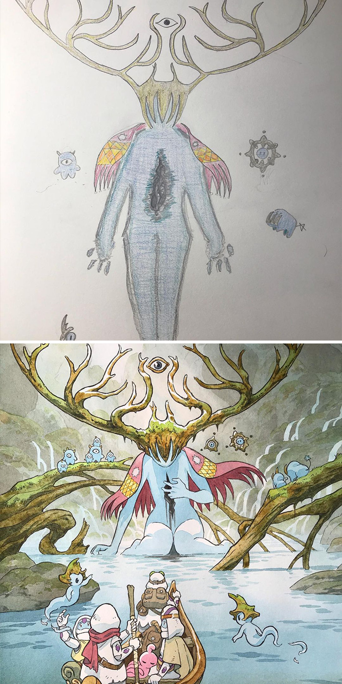 Father Transformed The Drawings Of Incredible Children Animes