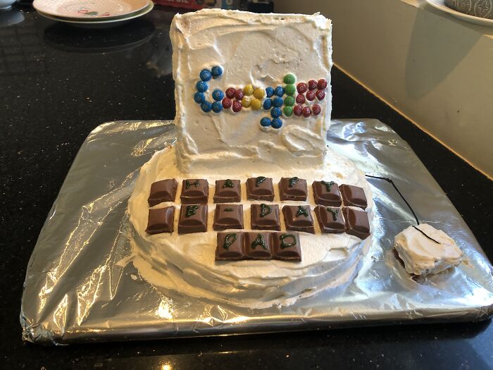 A Google Cake For My Dad's Birthday (He Works With Computers)