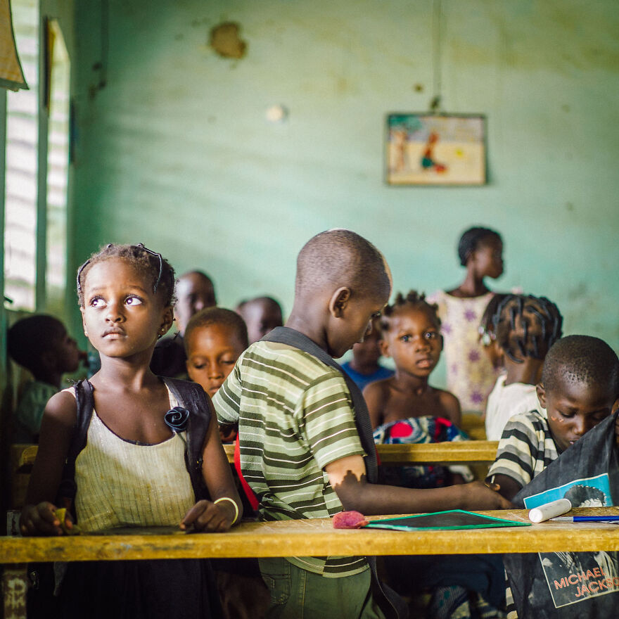 Kids Studying In A Classroom, Fada N'Gourma, Burkina Faso