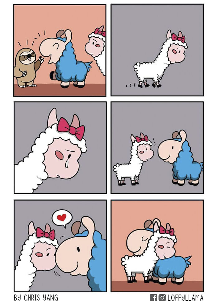 I Created A Wholesome Comic Series Featuring A Blue Llama(15 Pics)