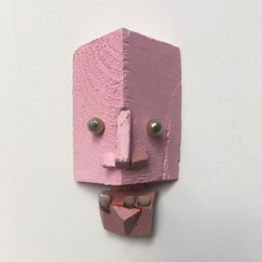 I Rediscovered A Box Of Pink Painted Scrap Wood And It Only Took A Global Lockdown To Finally Do What I Had Intended To Do With Them 7 Years Ago.