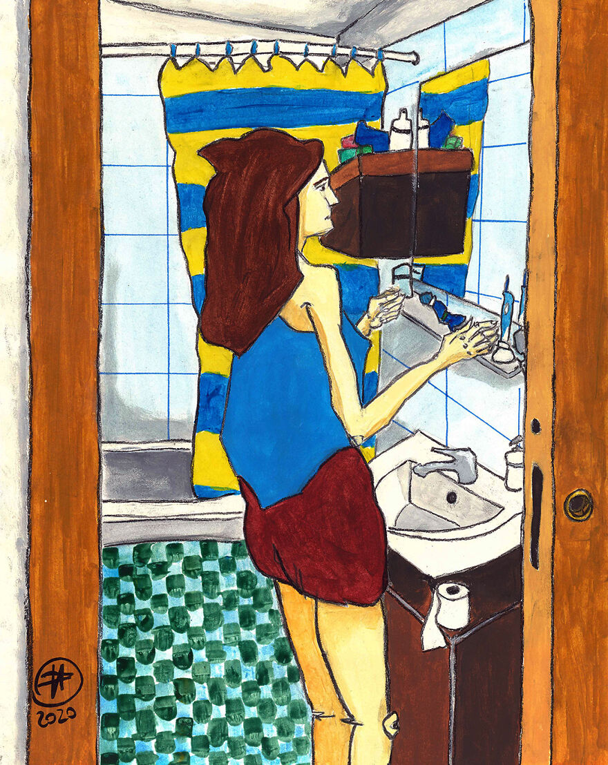 I Spent My Lockdown Days Painting How Our Habits And Our "Geography" Changed In 2020 Due To The Covid-19 Situation. I Spent My Lockdown Days Painting How Our Habits And Our "Geography" Changed In 2020 Due To The Covid-19 Situation.