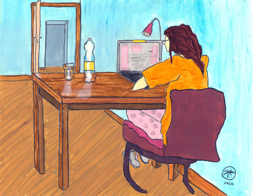 I Spent My Lockdown Days Painting How Our Habits And Our "Geography" Changed In 2020 Due To The Covid-19 Situation. I Spent My Lockdown Days Painting How Our Habits And Our "Geography" Changed In 2020 Due To The Covid-19 Situation.