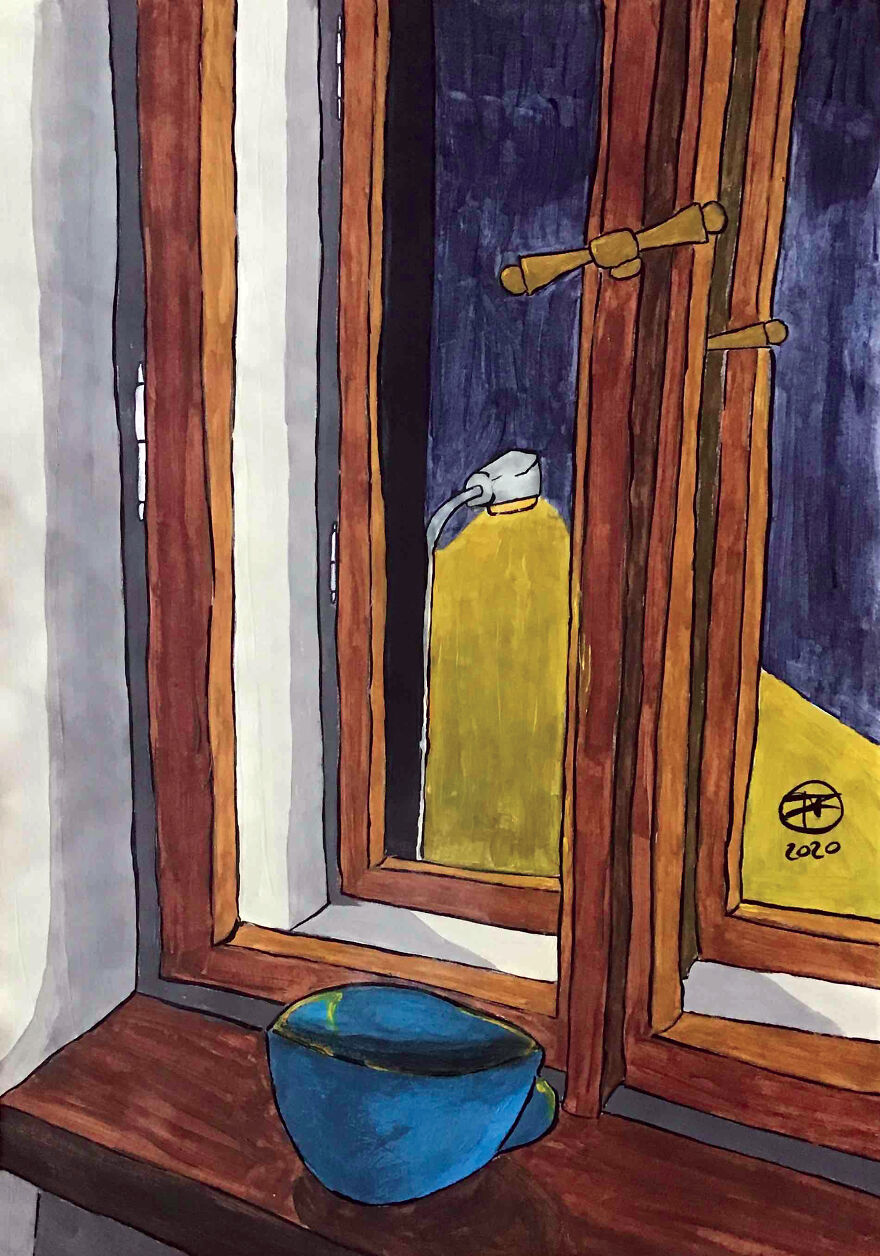 I Spent My Lockdown Days Painting How Our Habits And Our "Geography" Changed In 2020 Due To The Covid-19 Situation. I Spent My Lockdown Days Painting How Our Habits And Our "Geography" Changed In 2020 Due To The Covid-19 Situation.