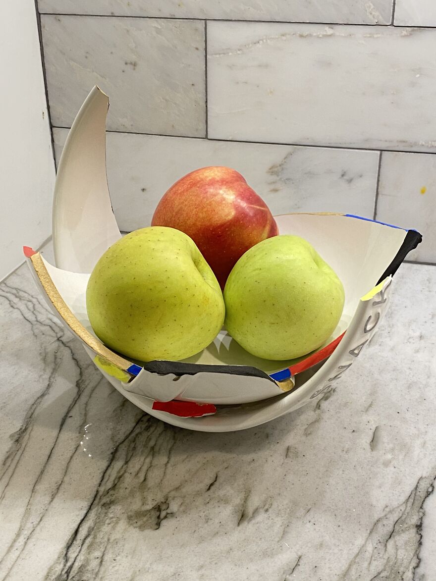 I Broke A Bowl For My Daughter, Then Brought It Back To Life And Turned It Into Art I Broke A Bowl For My Daughter, Then Brought It Back To Life And Turned It Into Art
