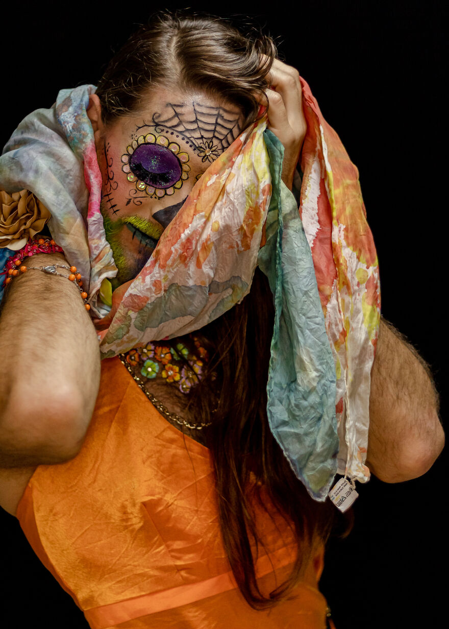 Cinco De Mayo Catrina Halloween Photoshoot - Celebrating Femininity In Men - Gender Fluid Fashion In Costa Rica