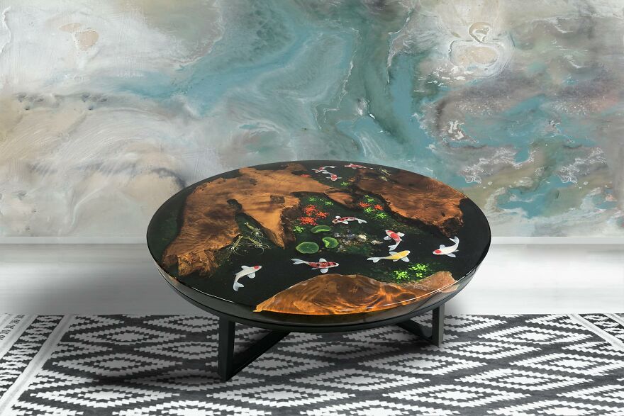 Making A $3000-Handcrafted-Table (3D Fish Resin Table) With Only $99?
