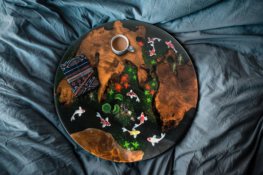 Making A $3000-Handcrafted-Table (3D Fish Resin Table) With Only $99?