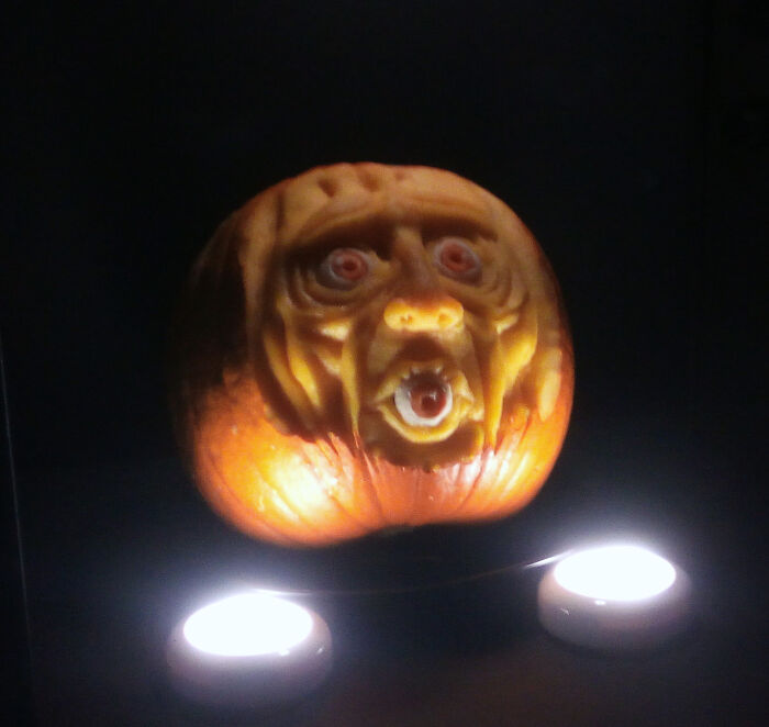 First Attempt At A Pumpkin Sculpt... I Think It Came Out Pretty Well :)