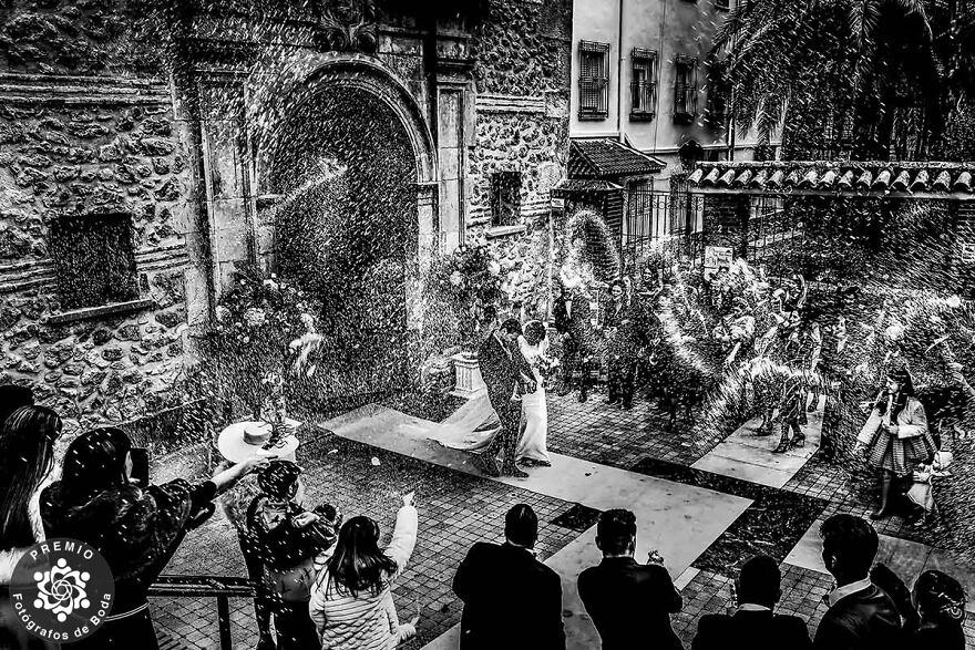 It Is Raining For The Bride And The Groom By Eduardo Blanco