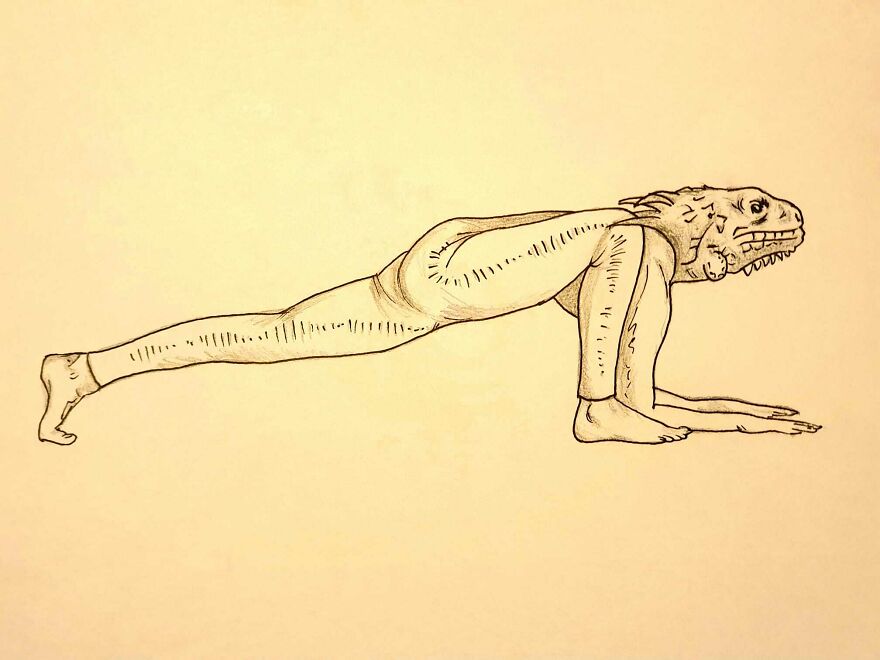 I Put Animal Heads On Fitting Yoga Poses