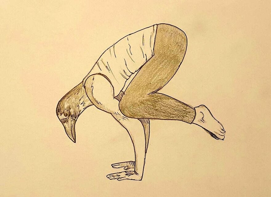I Put Animal Heads On Fitting Yoga Poses
