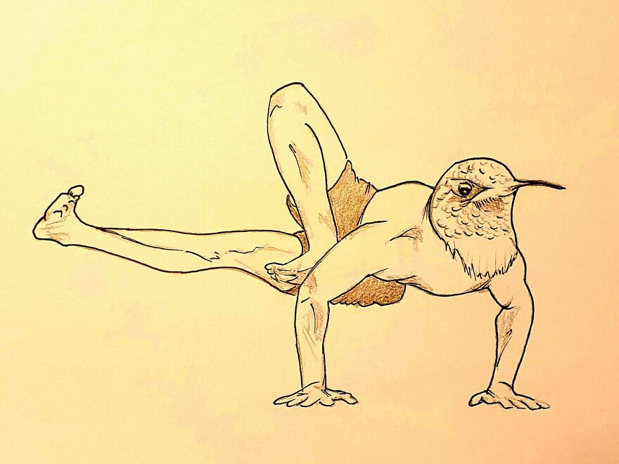 I Put Animal Heads On Fitting Yoga Poses