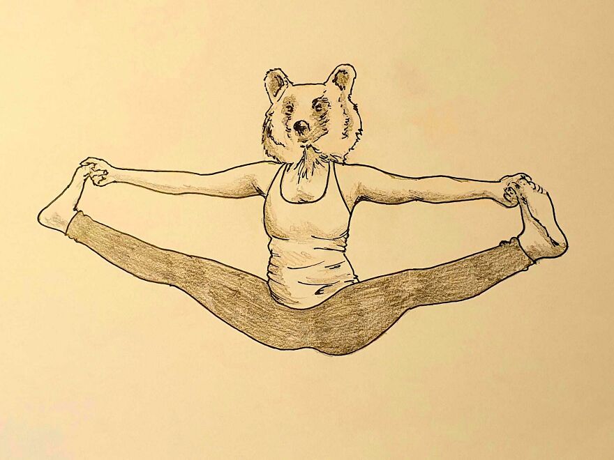 I Put Animal Heads On Fitting Yoga Poses