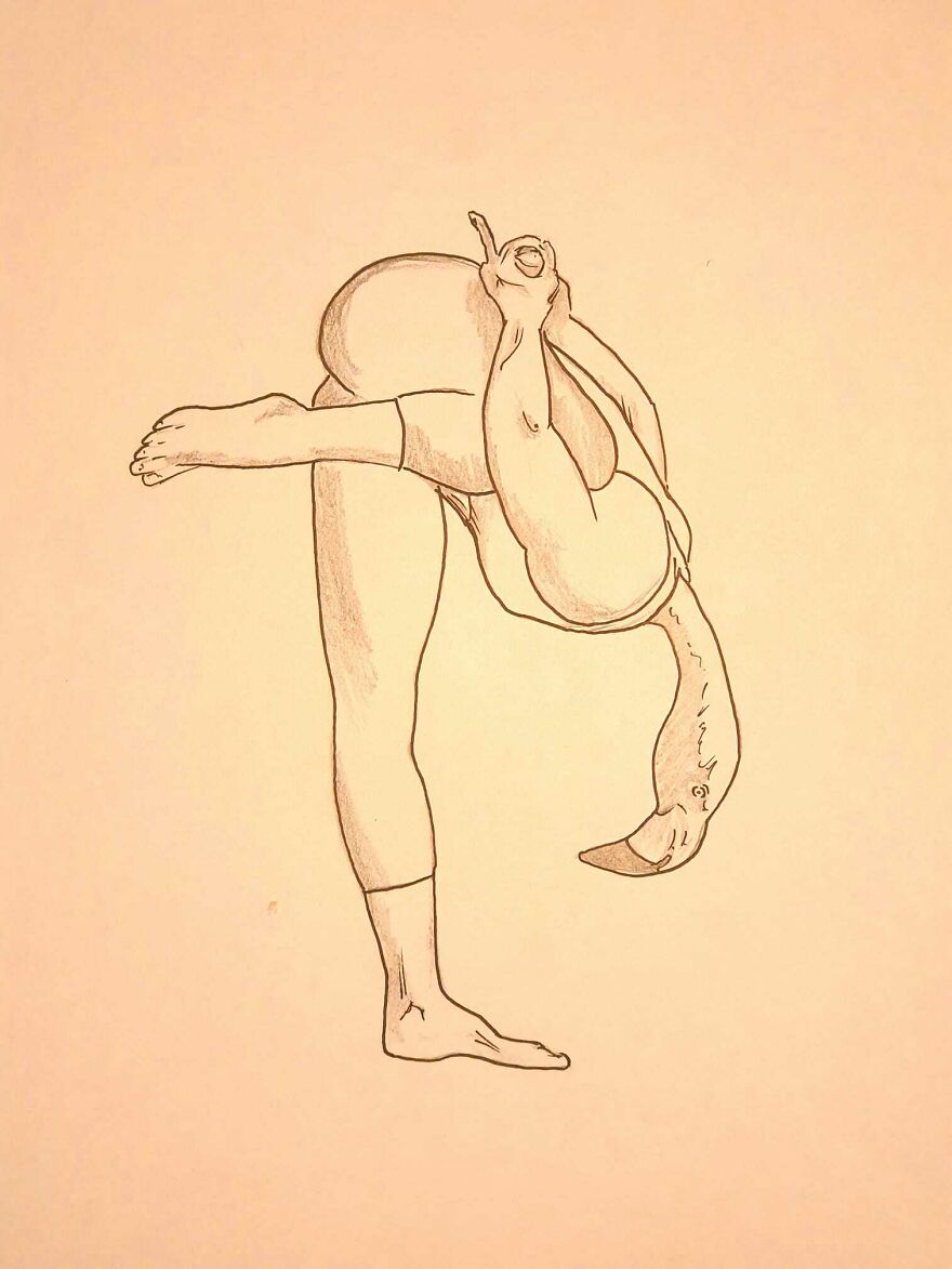 I Put Animal Heads On Fitting Yoga Poses