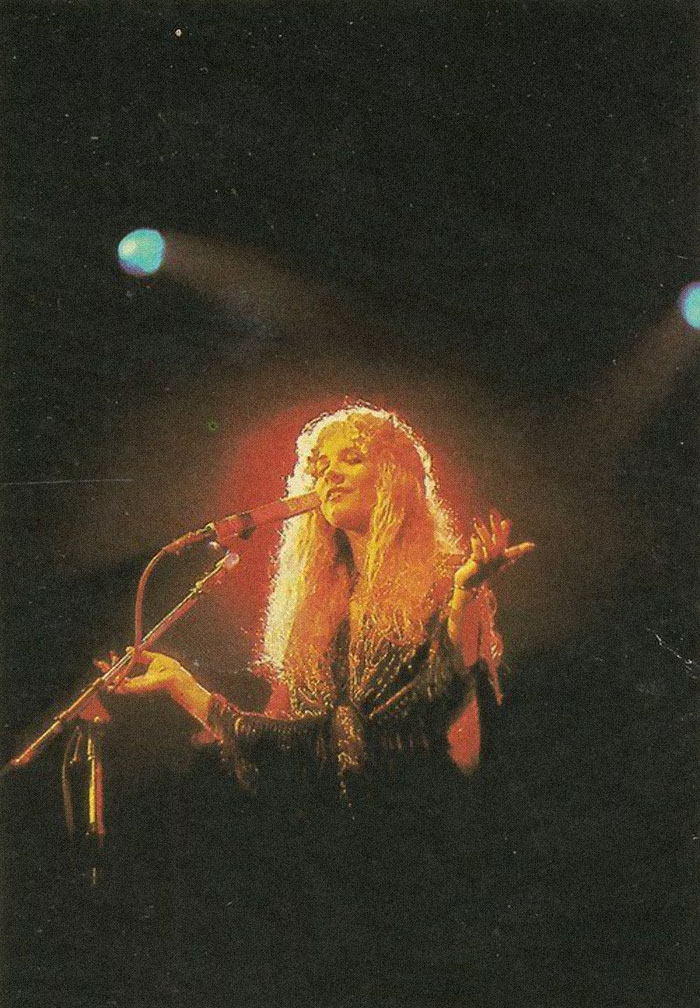 Stevie Nicks en un concierto de Fleetwod Mac en 1978
