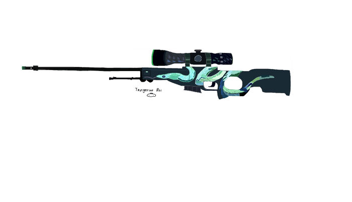 Atheris Awp From Csgo (I Drew This Bc It's A Cool Skin)