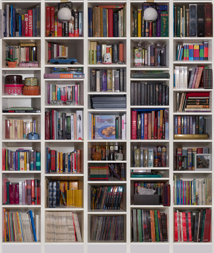 Bookcase Photo Composition