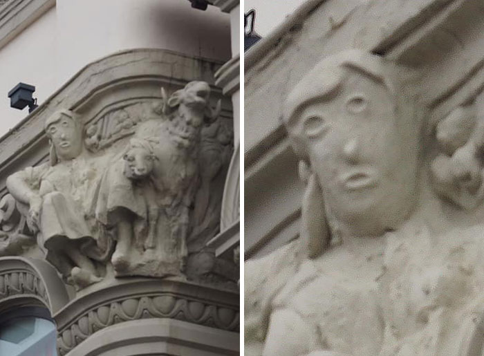 Somebody Pulled A 'Not My Job' On This 1923 Statue During Its Restoration