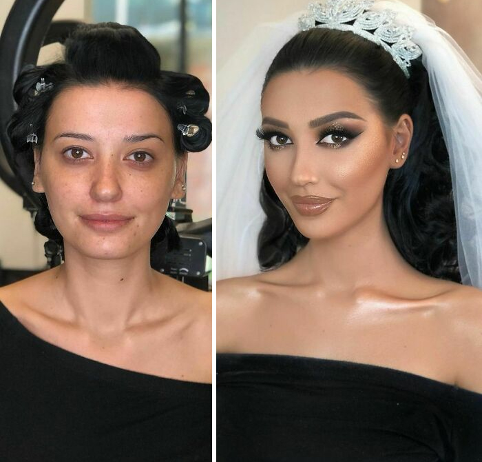 30 Women Before And After Their Bridal Makeup By Arber Bytyqi (New Pics)