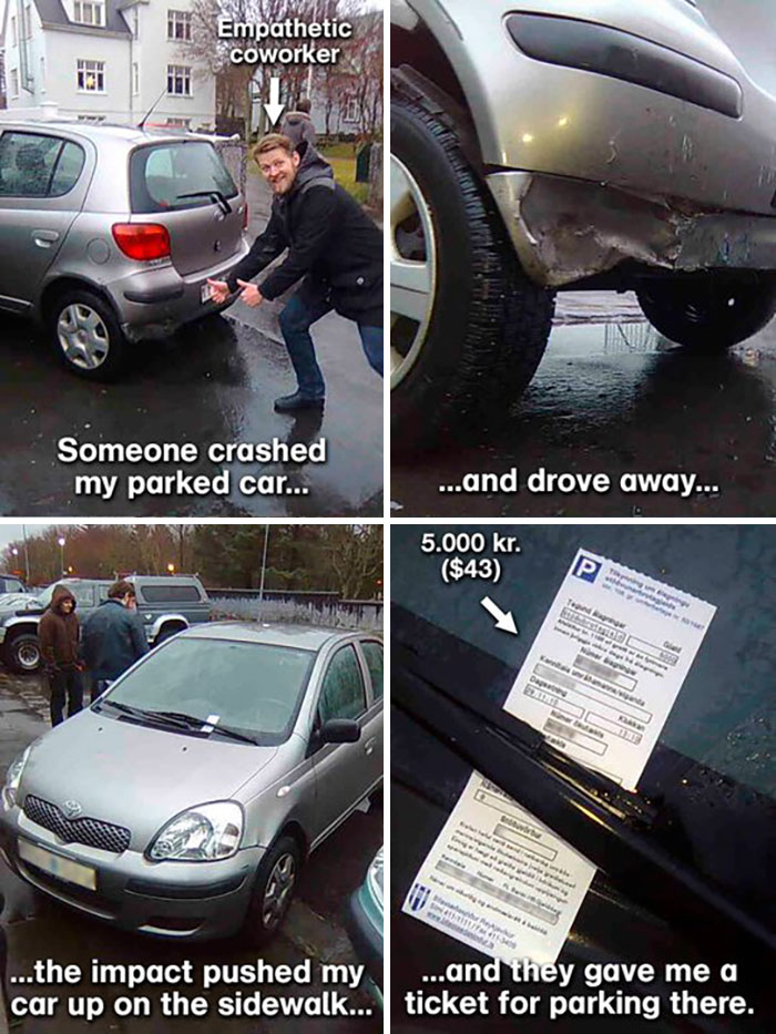 Car Crashed And A Parking Ticket