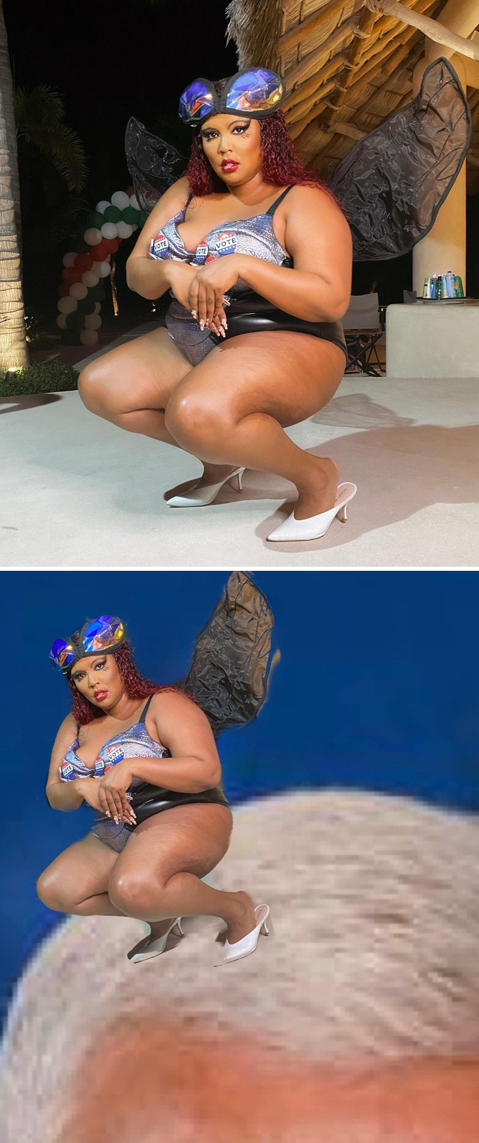 Lizzo As Mike Pence's Fly