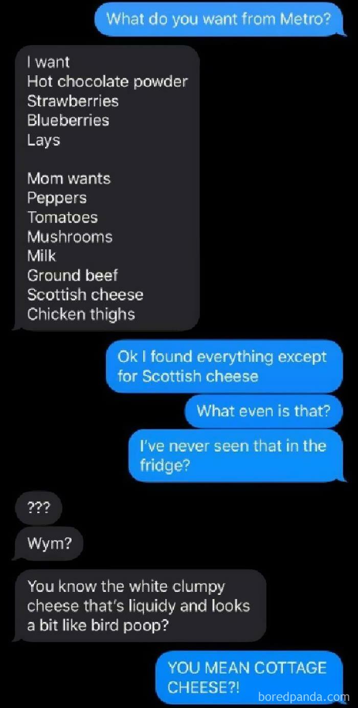 My Little Sister Asked Me To Buy “Scottish Cheese” From The Supermarket