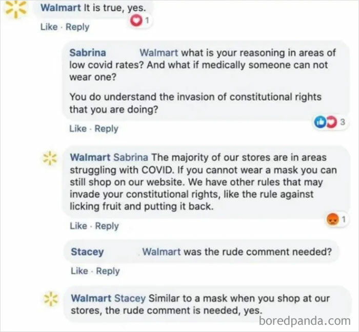 Someone On The Walmart Social Media Team Has Had Enough Of Covidiots