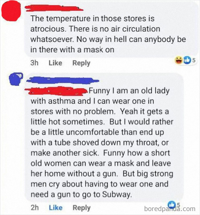 In Response To Walmart Requiring Masks For All. Hope He Can Get Burn Cream From A Store Without A Mask.