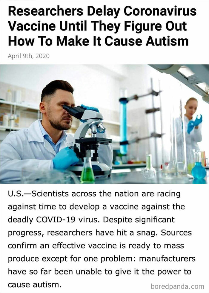 Hehe Because Vaccine Do Autism