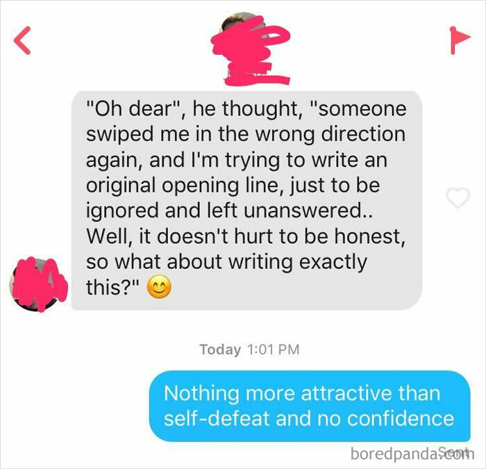 Inner Monologue As Tinder Opener