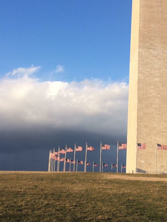 The Washington Monument Before The Storm (2016)