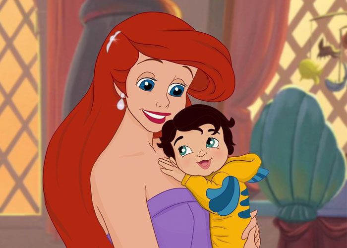 This Artist Reimagined 9 Disney Princesses As Modern Day Moms Of Adorable Babies