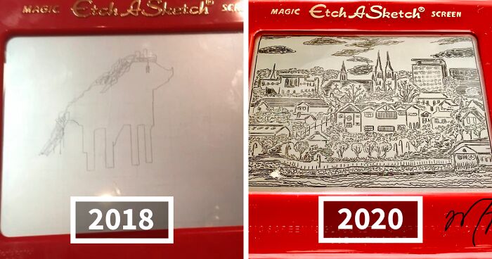 I Can Draw On The Etch-A-Sketch Better Than I Can On Paper (19