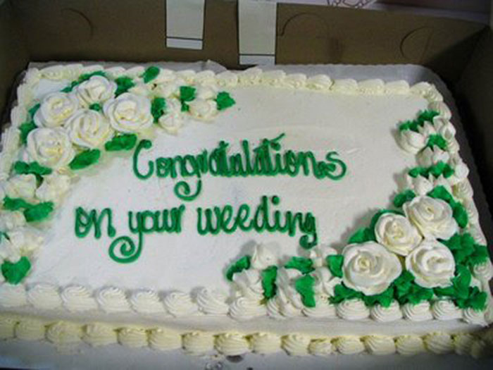 The “Weeding” Cake