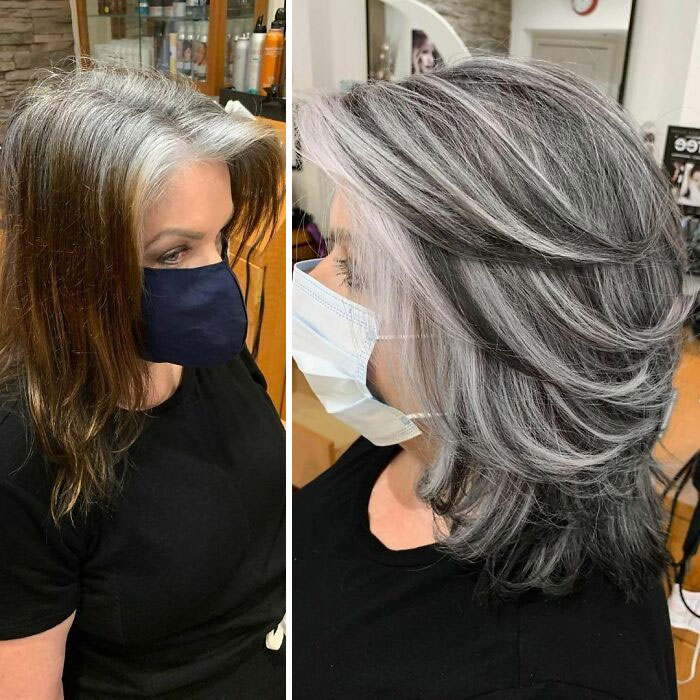 Gray Hair Makeover