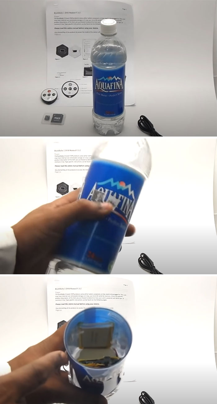 Water Bottle Hidden Camera