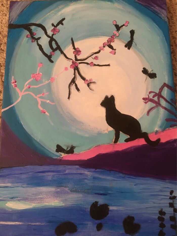 This Was My First Painting, And I’m Really Proud Of It.