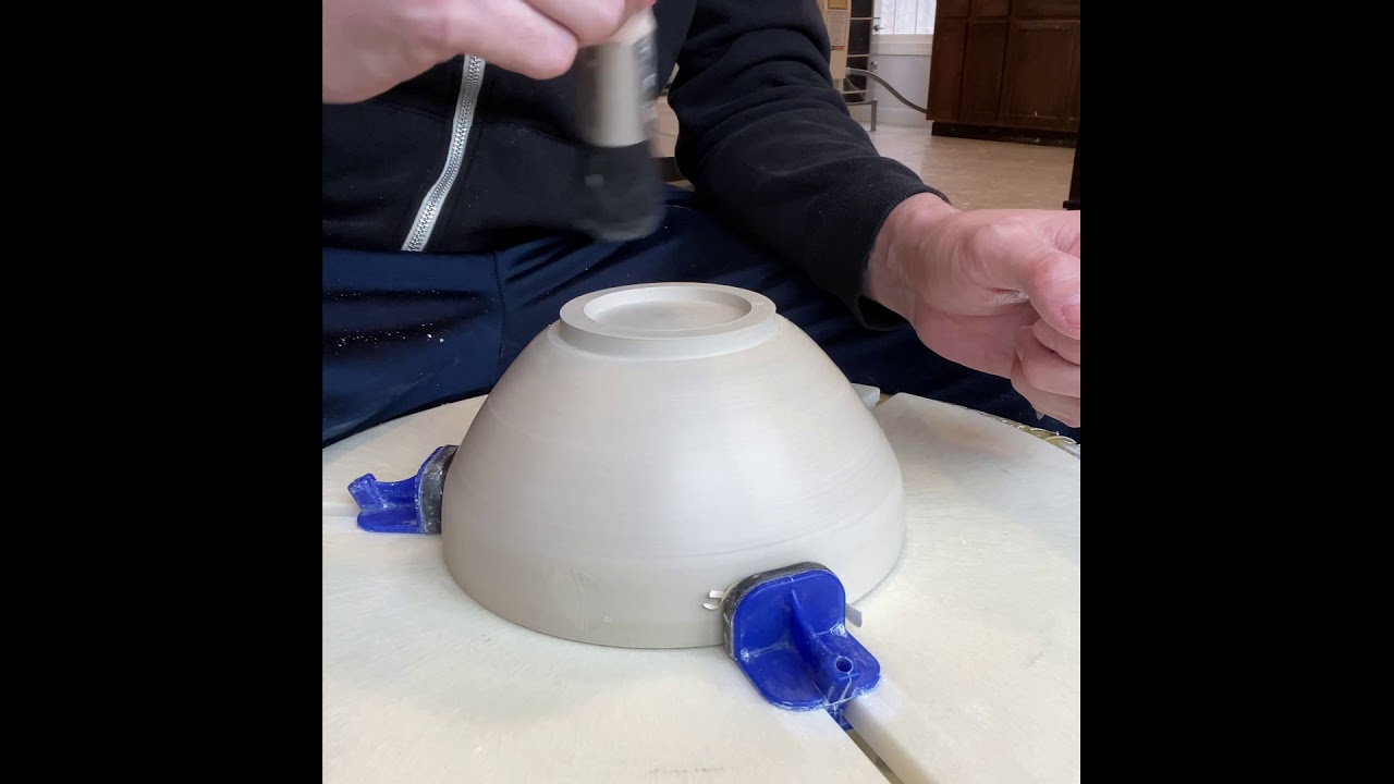 Trimming A Porcelain Bowl