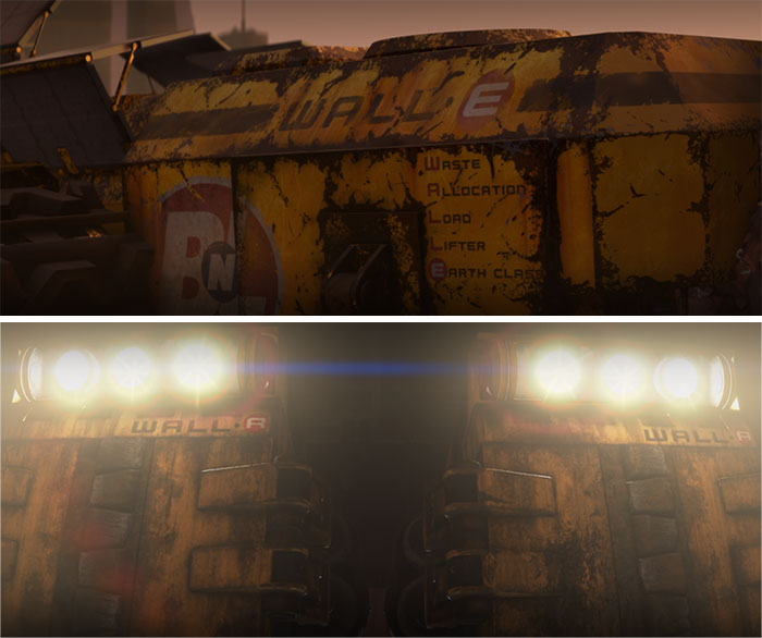 In Wall-E (2008), The 'E' In The Name Stands For "Earth Class". Accordingly, The Giant Wall-E's On The Spaceship (Axiom) Are Called "Wall-A"S, Standing For "Axiom Class"