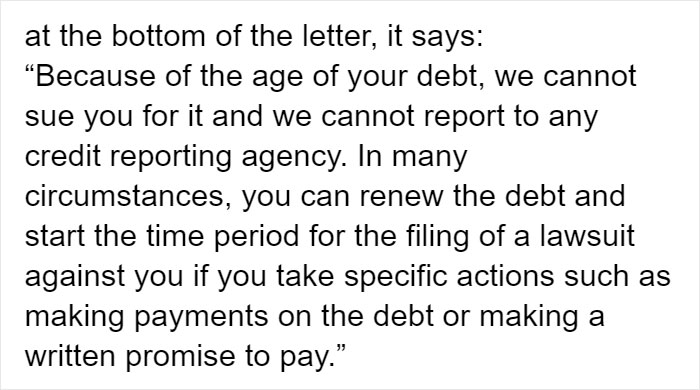 Bank Sends This Person An Ambiguous “Super Predatory” Letter About An Unpaid Debt From 2 Decades Ago, Luckily They Read It Carefully