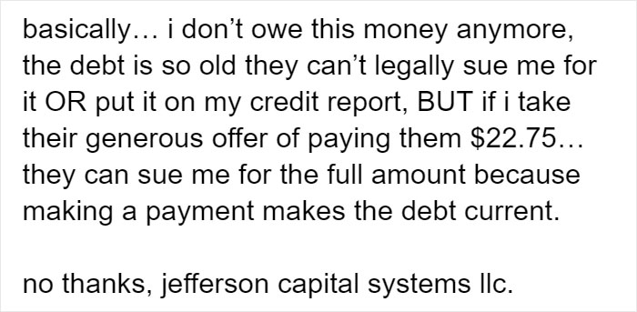 Bank Sends This Person An Ambiguous “Super Predatory” Letter About An Unpaid Debt From 2 Decades Ago, Luckily They Read It Carefully