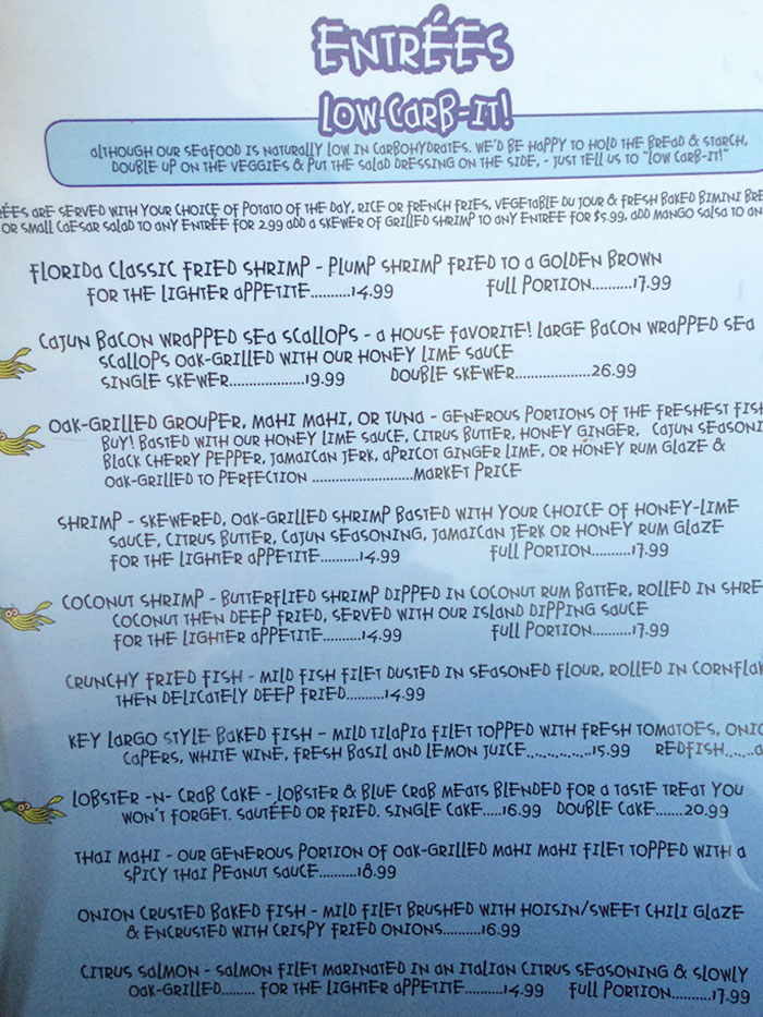 The Font On This Restaurant Menu. Took Me Forever To Read It